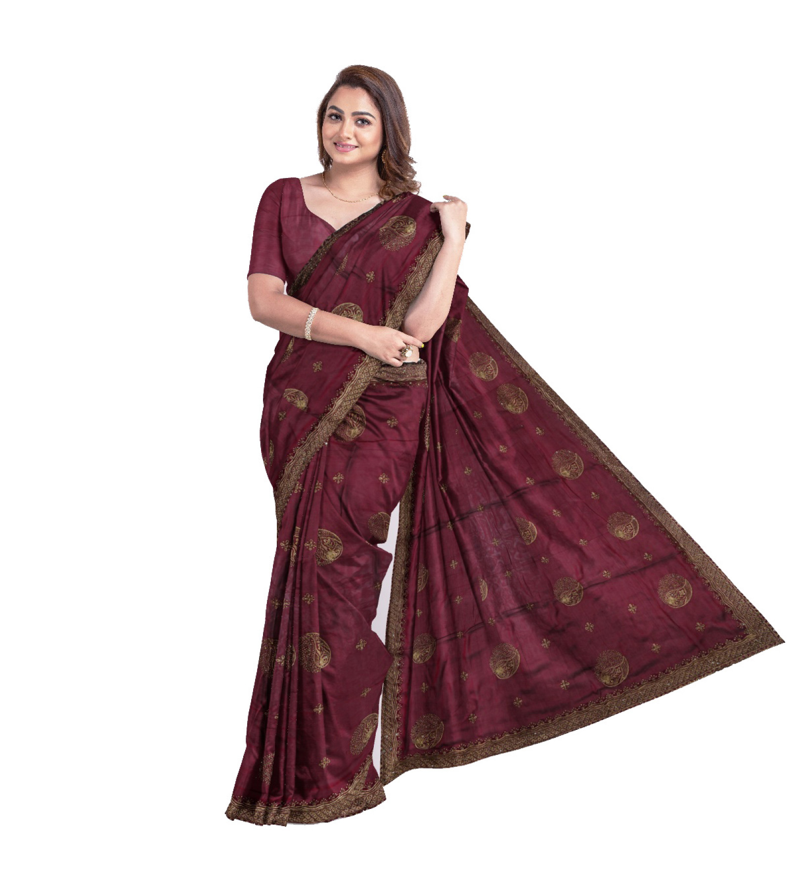 Exclusive Jka Work Sarees With Embroidry